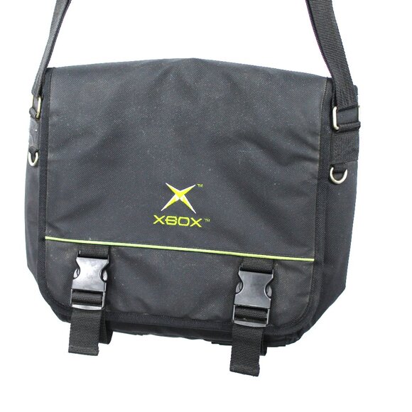 XBOX Microsoft Official Vintage Black Stuffalon Fabric Carrying Case Travel Bag - Picture 2 of 9